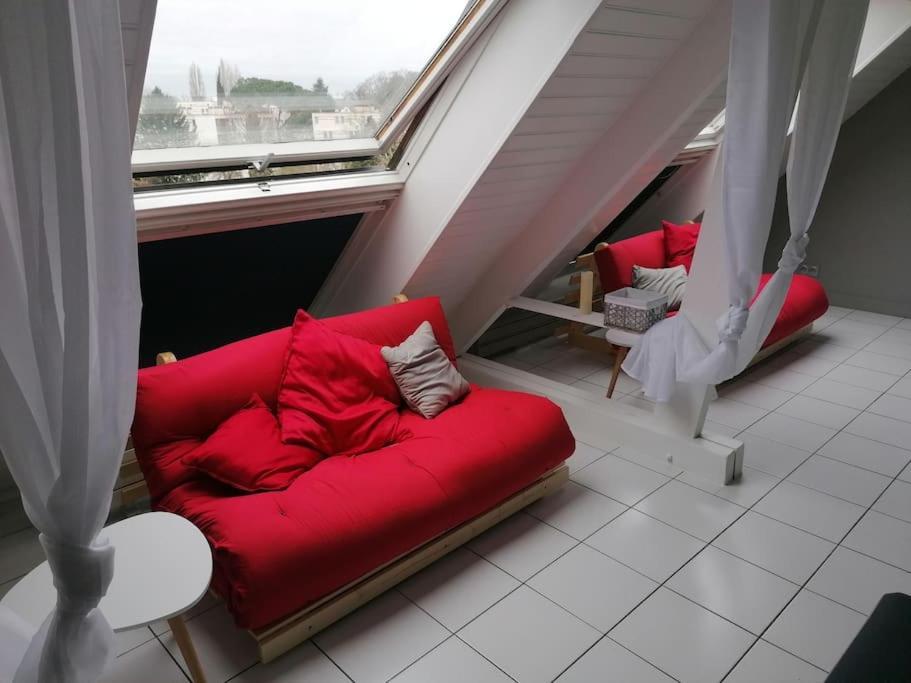 Appartement Superbe loft 90m² proche parc expo Nantes  Extérieur photo